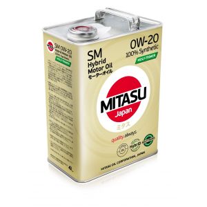 MJ- M02 Масло MITASU MOLY-TRIMER SM 0w-20 GF-4  HYBRID (4л)