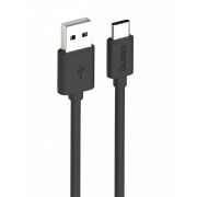 Кабель USB 2.0-USB Type-C  1м, черный, OLMIO 038773